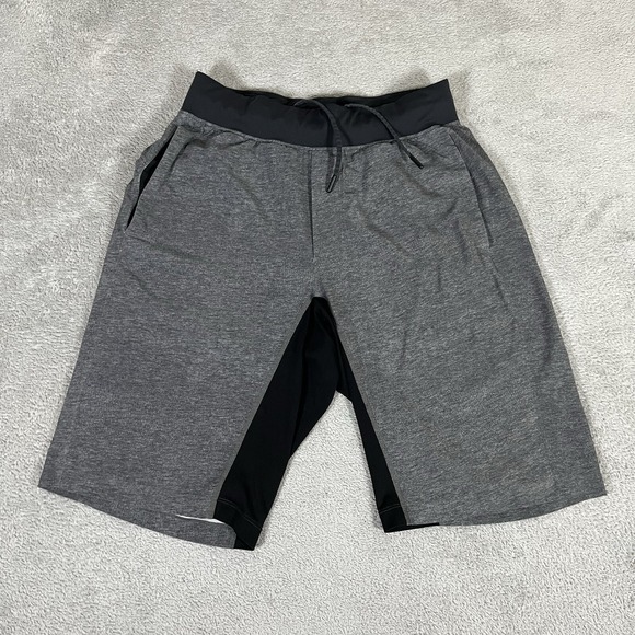 Lululemon Shorts Mens Small Gray Performance Training Gym Workout Running - Picture 1 of 11